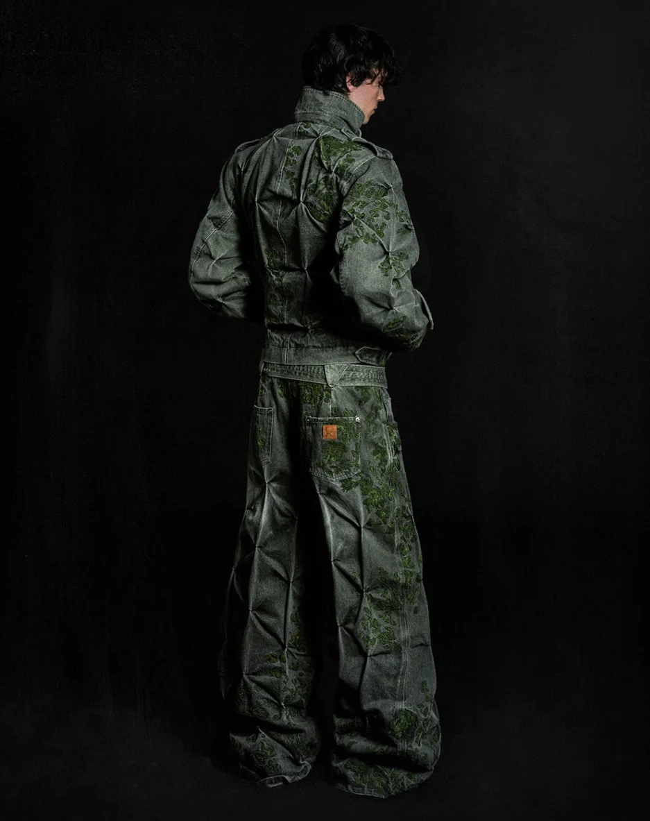 MOSS OVERGROWTH DENIM PANTS