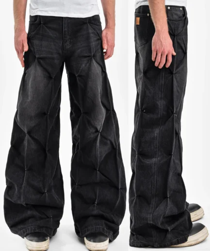 CORE DENIM PANTS IN RUST BLACK